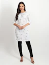 White Print Kurti-thumb