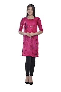 Red Girl's Kurti-thumb