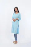 Light Sky Blue Kurti-thumb