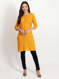 Yellow Lining Kurti-thumb