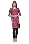 Red Printed Kurti-thumb