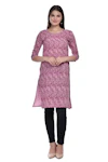 Pink Printed Kurti-thumb