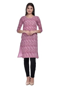 Pink Printed Kurti-thumb