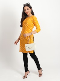 Yellow Heart Kurti-thumb