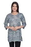 Blue Short Kurti-thumb