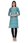 Blue Printed Kurti-thumb