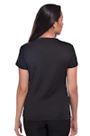 Women Solid Henley Neck Black T-Shirt-thumb