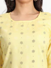 Yellow Print Long Kurti-thumb