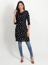 Black Flora Kurti-thumb