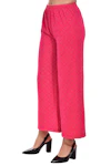 Women Regular Fit, Relaxed, Relaxed, Flared Pink Cotton Blend Plazo-thumb