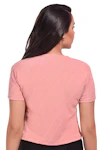 Casual Puff Sleeves Solid Women Pink Top-thumb