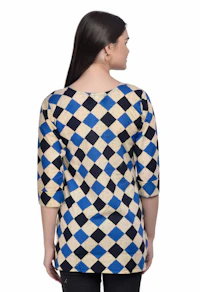 Blue Short Kurti-thumb