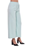 Women Slim Fit White Viscose Rayon Plazzo-thumb