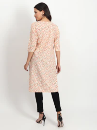 Flora Print Long Kurti-thumb