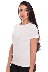 Casual Puff Sleeves Solid Women White Top-thumb