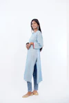 Long Sky Blue Kurti-thumb