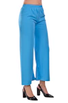 Women Regular Fit Light Blue Cotton Blend Plazo-thumb