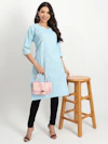 Light Blue Long Kurti-thumb