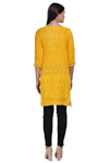 Yellow Printed Kurti-thumb